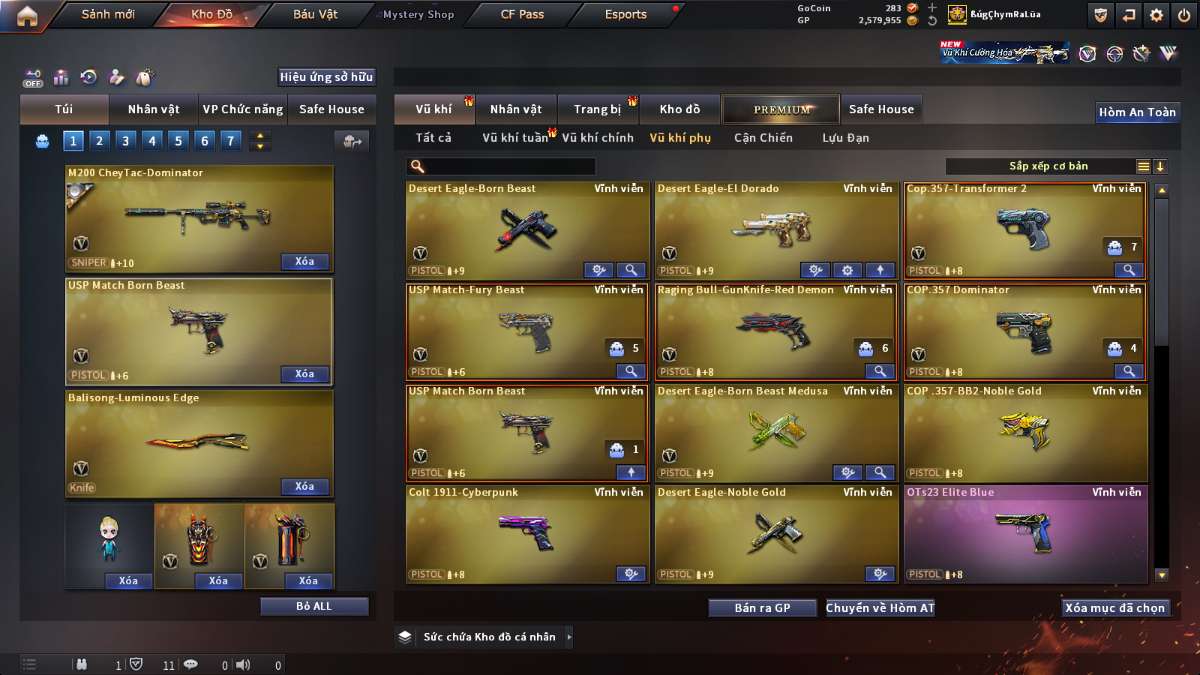 shop acc cf uy tin gia re